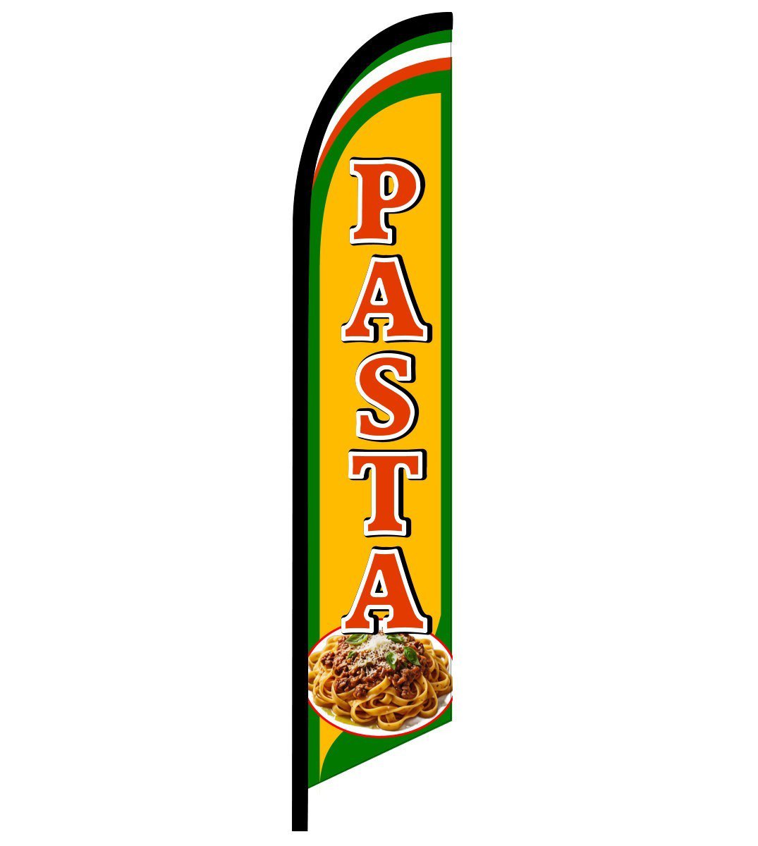 PASTA  SWOOPER FEATHER FLAG BANNER SIGN