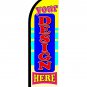 CUSTOM 8ft tall advertising swooper flag KIT 7629s