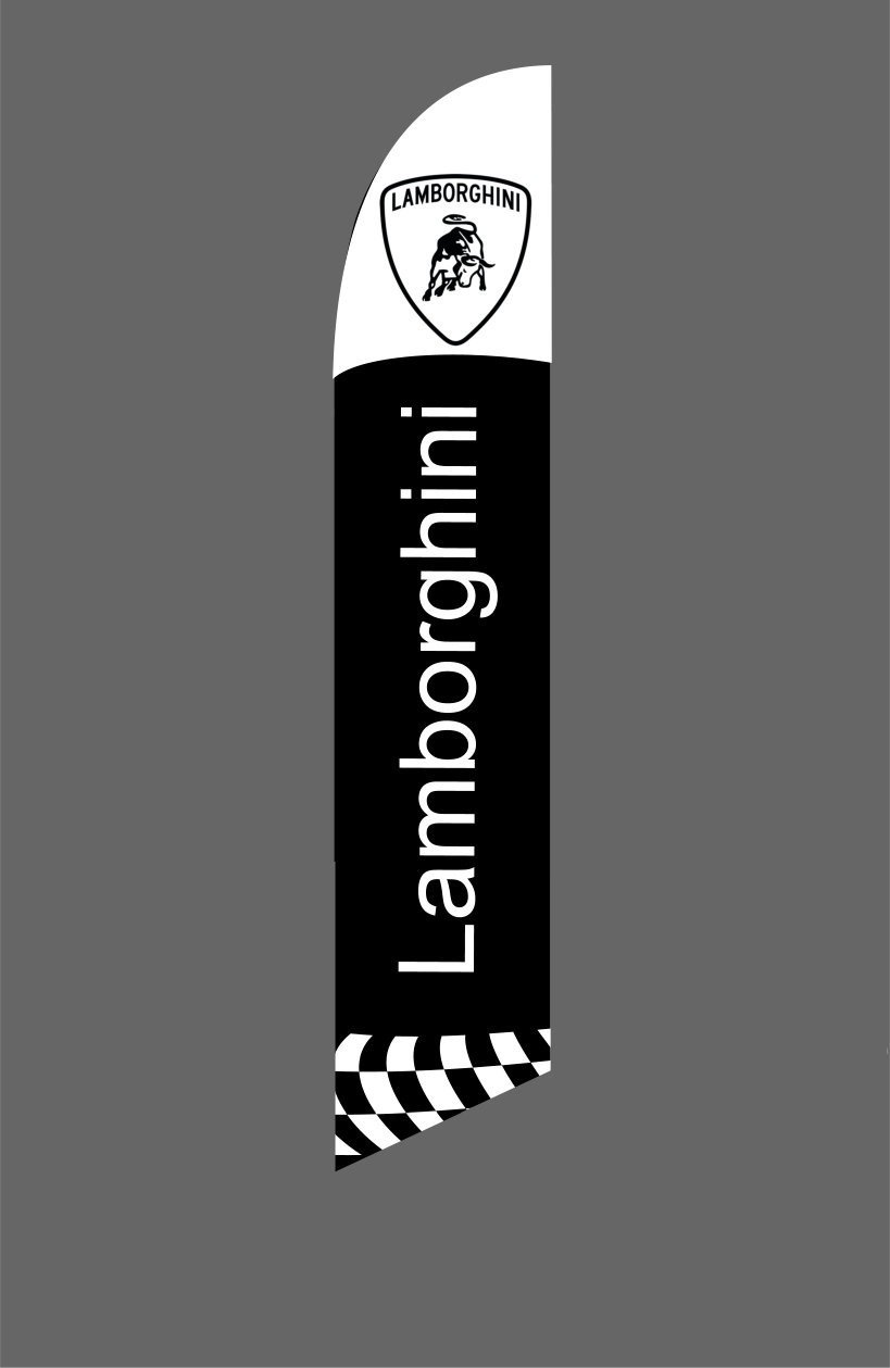LAMBORGHINI SWOOPER FEATHER FLUTTER FLAG BANNER SIGN lamborghini7829