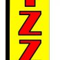 PIZZA DELIVER REGULAR or DOUBLE SIDED SWOOPER FEATHER FLAG BANNER YELLOW 7844y