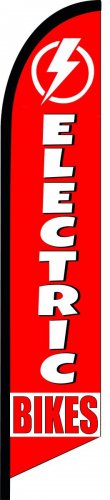 ELECTRIC BIKES SWOOPER FEATHER FLUTTER FLAG BANNER SIGN 1589