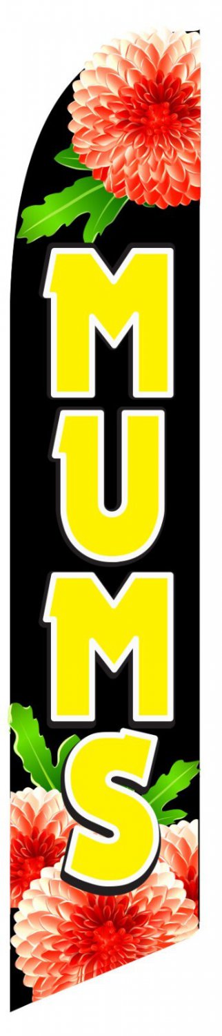 MUMS  SWOOPER FEATHER FLUTTER FLAG BANNER SIGN 3339