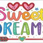 SWEET DREAMS wall decoration banner novelty 2x3 ft
