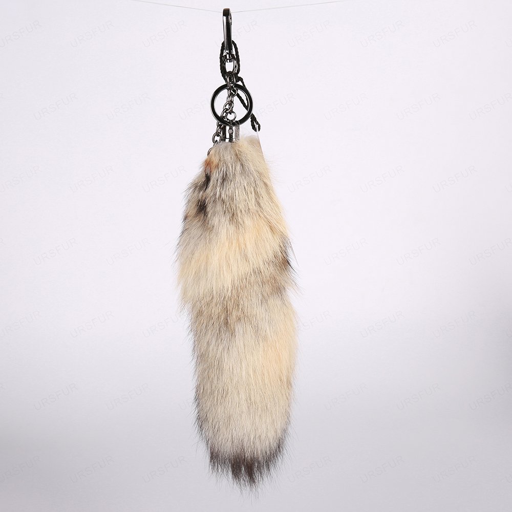 URSFUR Tail Fur Keychain Hook Purse Bag Charm Pendant Cosplay Toy