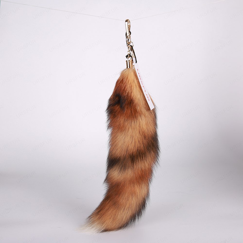 URSFUR Tail Fur Key Chain Tassel Bag Charm Pendant Keychain