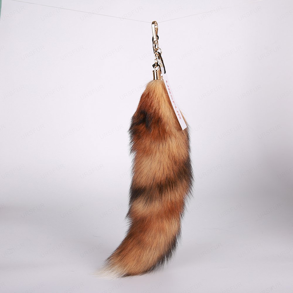 URSFUR Tail Fur Key Chain Tassel Bag Charm Pendant Keychain