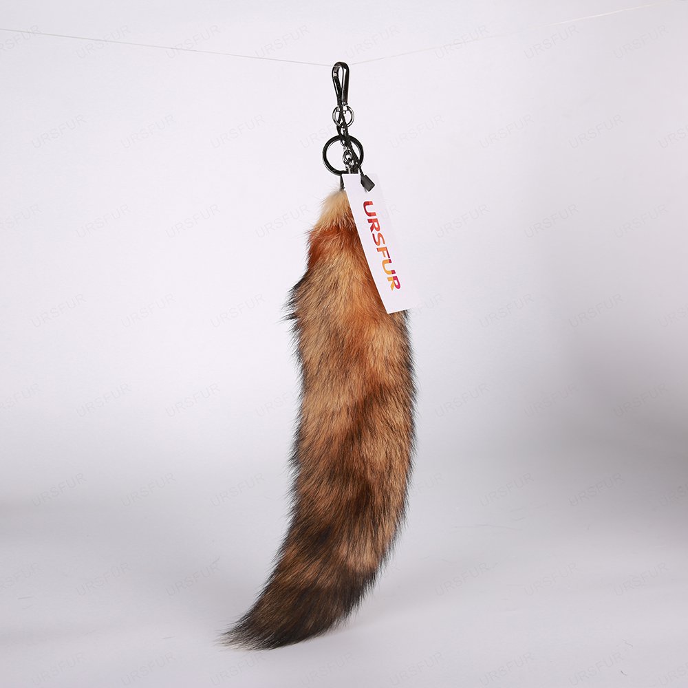 URSFUR Tail Fur Key Chain Tassel Bag Charm Pendant Keychain