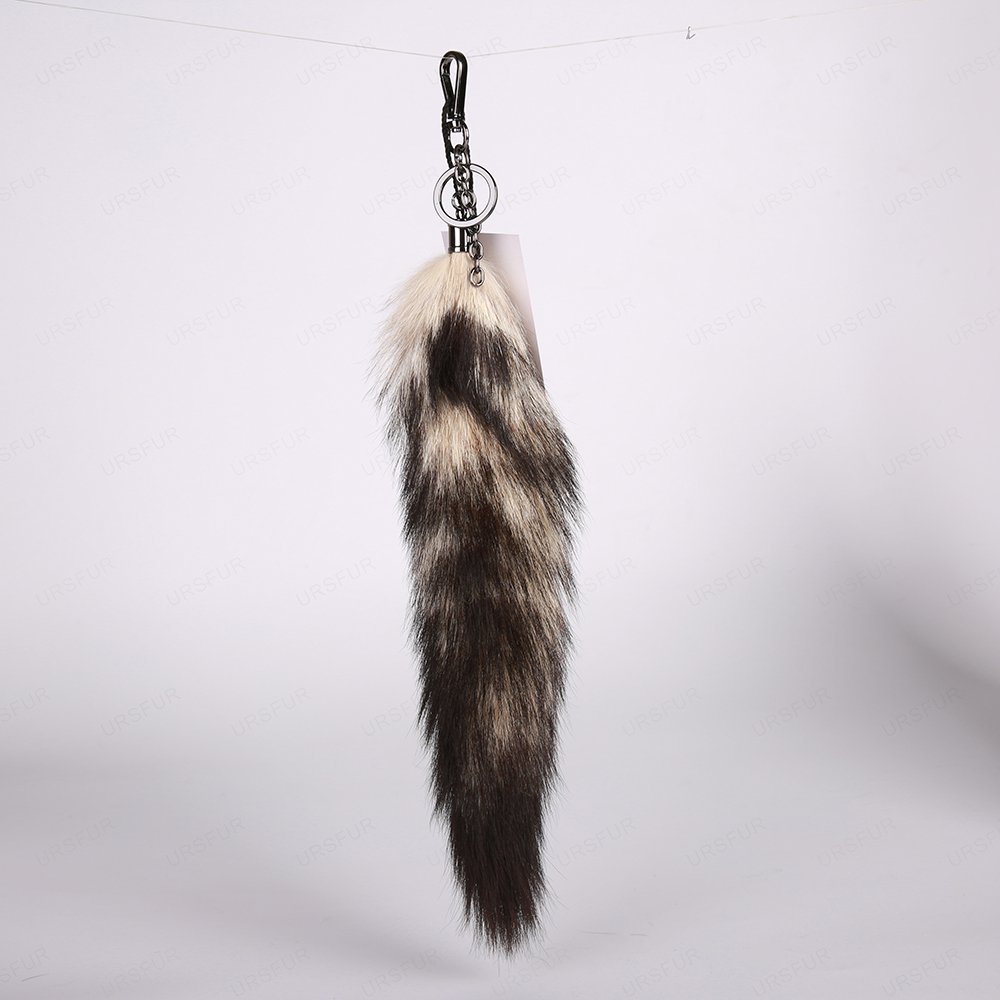 URSFUR Tail Fur Keychain Cosplay Toy Bag Charm Pendant Purse Tassel