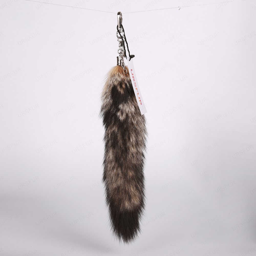 URSFUR Tail Fur Keychain Cosplay Toy Bag Charm Pendant Purse Tassel
