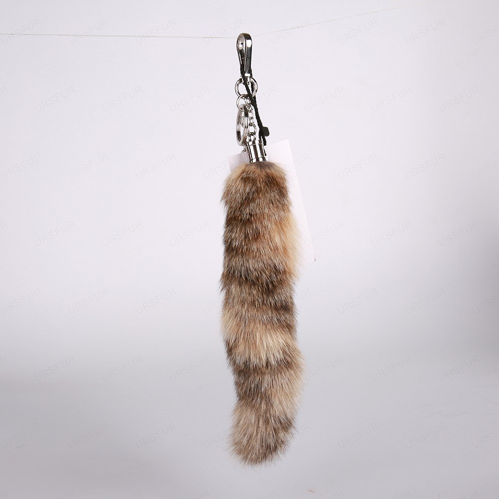 URSFUR Fur Tail Car Bag Hanging Tassel Keychain Purse Charm Pendant Gift