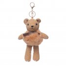 URSFUR Fur Keychain Doll Bear Key Chain Bag Charm Pendant Monster Keyring - Camel