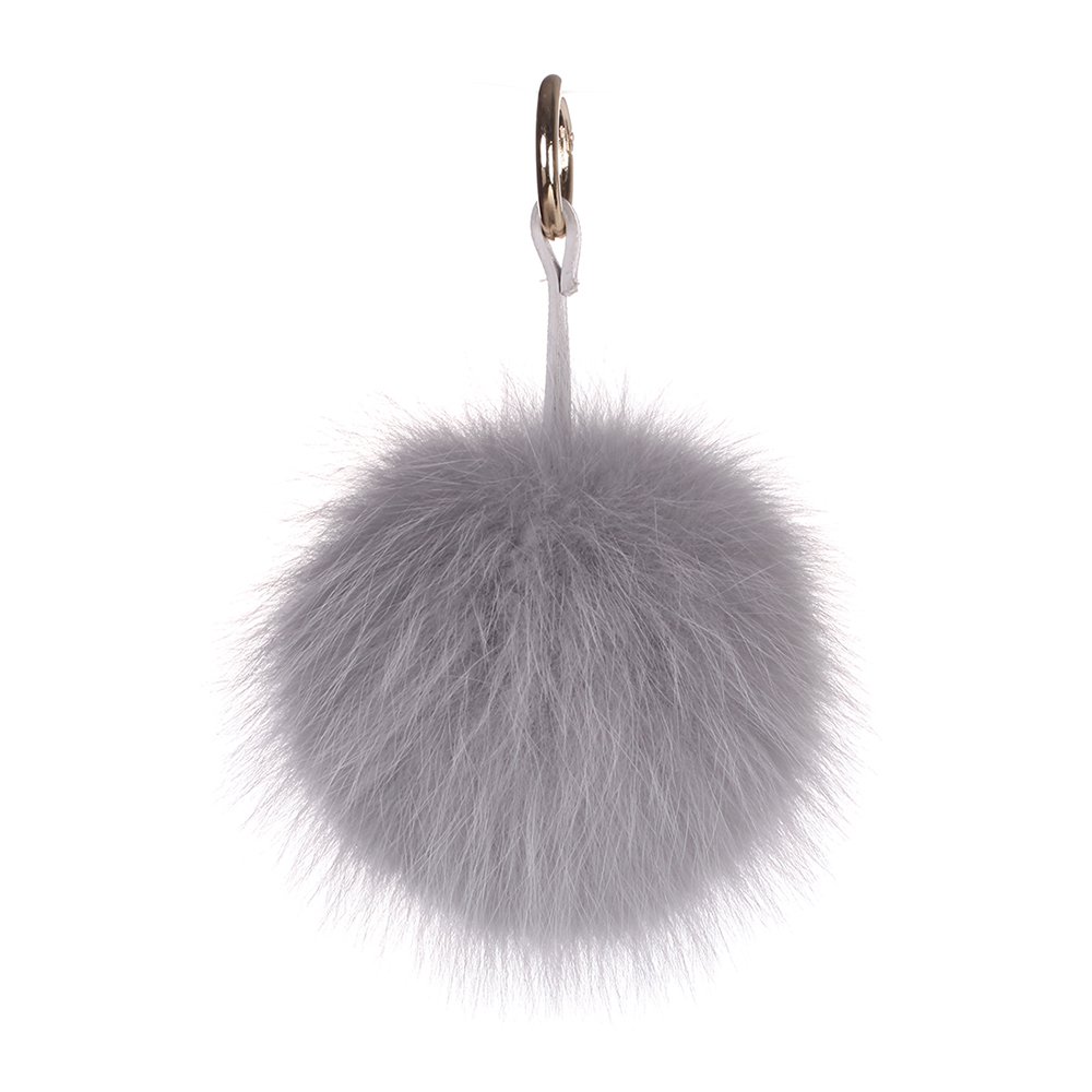 URSFUR Pom Keychain Phone Bag Charm Pendant Fur Ball Key Chain Ring