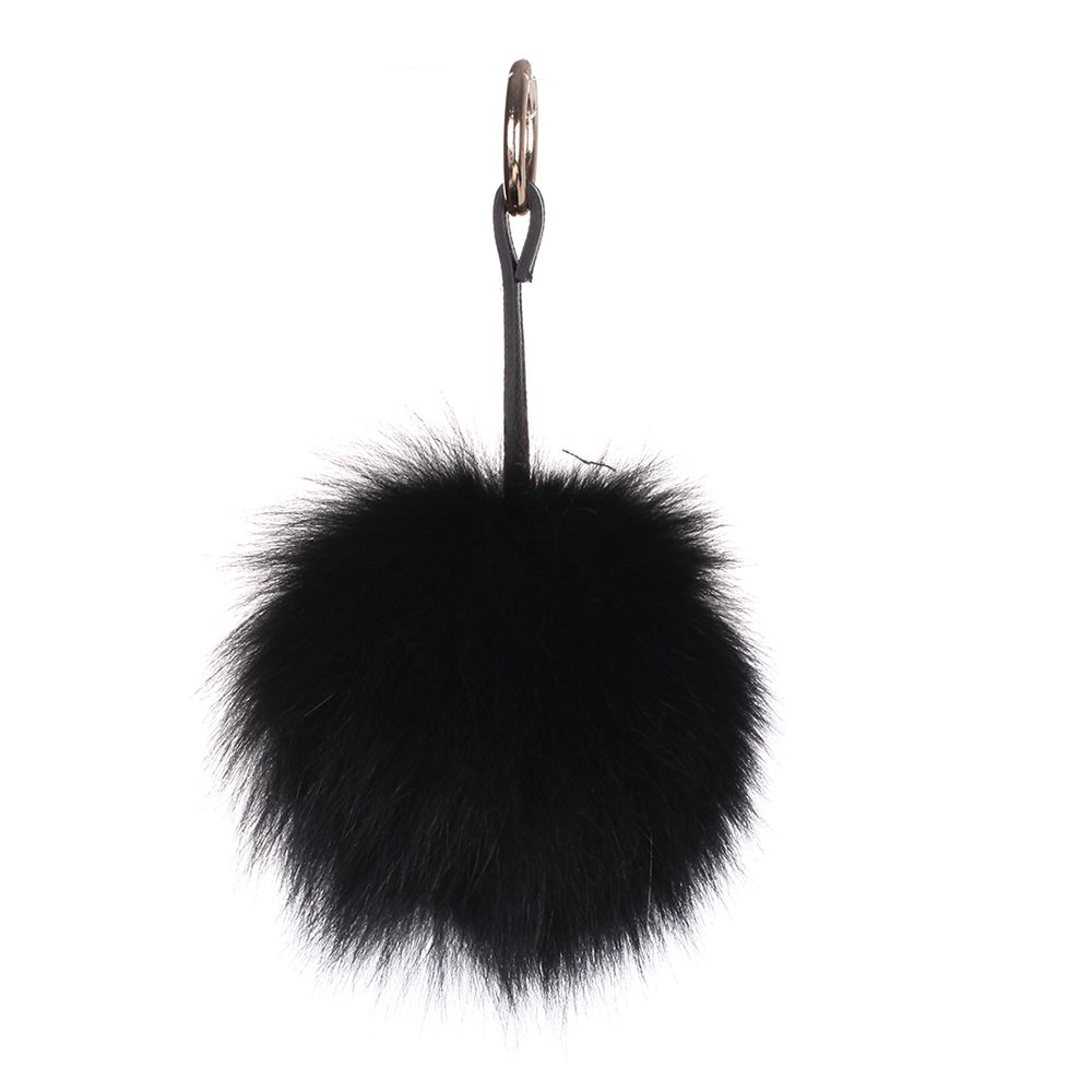 URSFUR Pom Keychain Phone Bag Charm Pendant Fur Ball Key Chain Ring