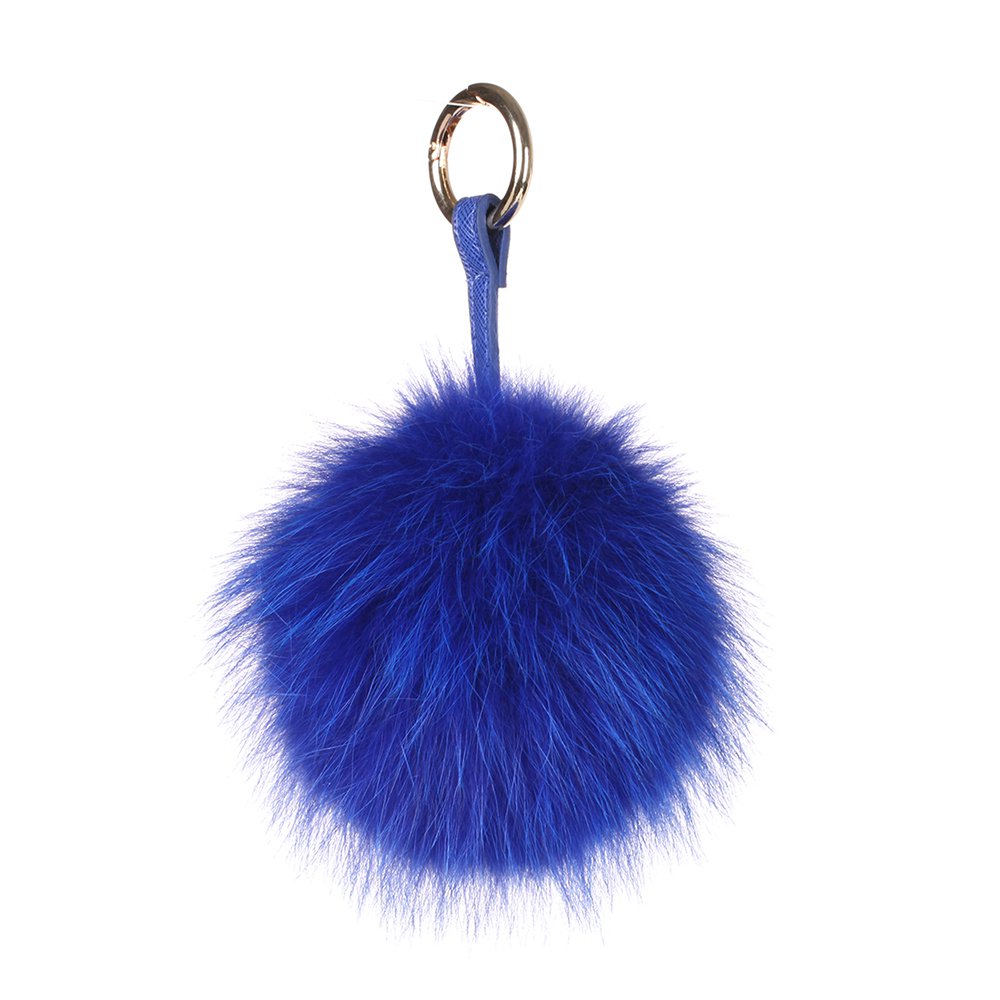 URSFUR Pom Keychain Phone Bag Charm Pendant Fur Ball Key Chain Ring