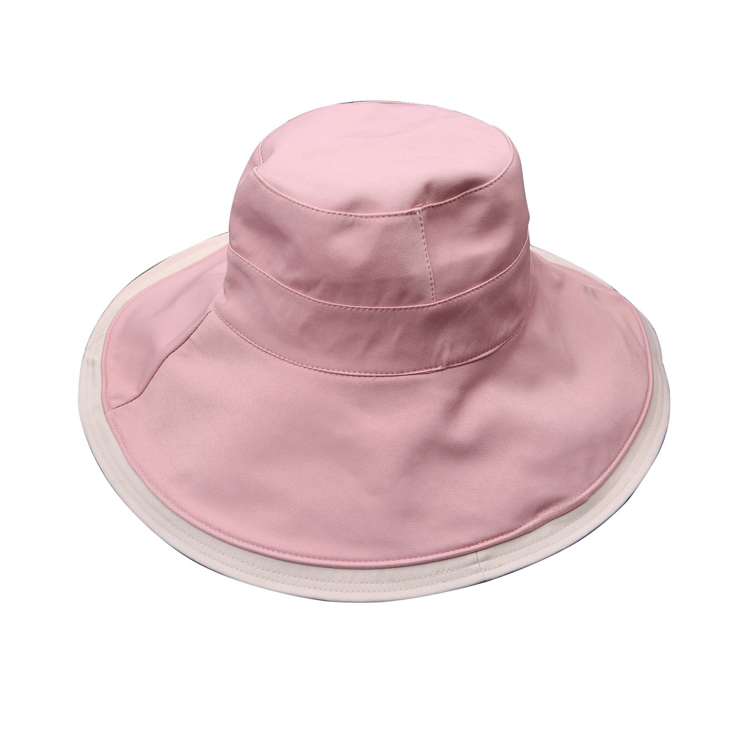 URSFUR Outdoor Women Cotton Sun Hats Wide Brim Reversible Summer Bucket Hat UV Protection Beach Cap
