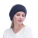 URSFUR Winter Berets Hat with Pompom - Slouchy Beanie Lady Warm Autumn Caps, Dark Gray