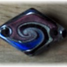Blue & Purple Diamond Shape Glass Pendant