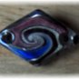 Blue & Purple Diamond Shape Glass Pendant