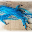 A Lot of 7 Teal Lanyards, Ropes, Chains