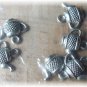 A Lot of 6 Silver Antique Tea Pot Charms