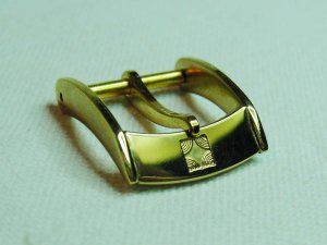 ZENITH &acirc;�� MOVADO Gold Plated watch band Buckle &acirc;�� Clasp 14mm, New