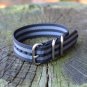 G10 Nato Strap Striped James Bond Watch Nylon Band Brand New 20mm, Brushed Buckle