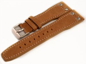 Pilot Stle Watch Strap Brown 22mm Flieger