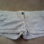 HOLLISTER JUNIOR SIZE 0 SHORT SHORTS BLUE WHITE STRIPES