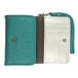 Turquoise Leather Cross Smartphone Wristlet