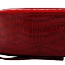 RED CROCO CLUTCH WALLET