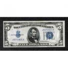 1934 Silver Certificate Big Blue Seal, Old U.S. Paper Money