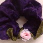 purple velour scrunchie