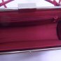 red leather evening bag clutch