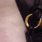 Black Coletta elegant soft leather evening cross body bag