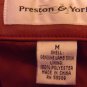 Preston&York dark red lamb skin leather jacket suit