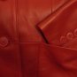 Preston&York dark red lamb skin leather jacket suit