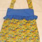 summer recycle sunny tote, reusable everyday bag, girls books bag, beach bag, diaper bag