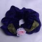 purple velour scrunchie free ship