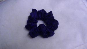 purple velour scrunchie free ship