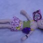 Soft doll toy 11" with bed 16"
