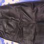 black soft lamb leather skirt