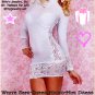 Hot Sexy White Top or Mini Dress DARING Semi Sheer