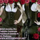 Hot Sexy Black Black Satin Corset size S and M