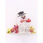 Christmas Snowman Brooch