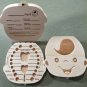 Creative Wooden Baby Tooth Storage Box for Deciduous Teeth spanish