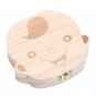 Creative Wooden Baby Tooth Storage Box for Deciduous Teeth English