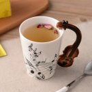 Creative Music Violin Style Guitar Ceramic Mug Coffee Tea Milk Stave Cups
