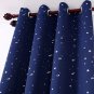 Beautiful sky star patterned curtains blackout