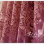 Quality flower purple whole blackout curtain with modern burnout sheer curtain