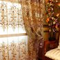 Golden Luxury Europe Embroidered Tulle Window Curtains
